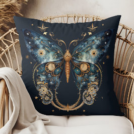 Lunar Moth - Celestial Witchmas Throw Pillow Kussen