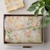 Lunar Moth en Rozen Ephemera Tissuepapier (Geschenk)