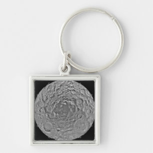 Lunar mozaïek van het zuidpoolgebied van de m sleutelhanger