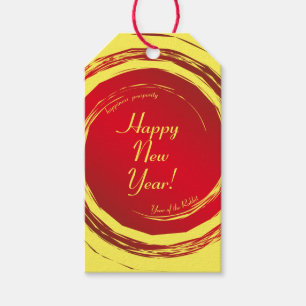 Lunar New Year Happiness Prosperity Harmony Cadeaulabel