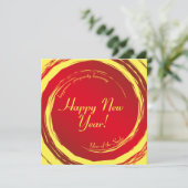Lunar New Year Happiness Prosperity Harmony Feestdagenkaart (Staand voorkant)