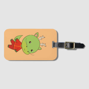 Lunar New Year of Dragon Zodiac Animal Bagagelabel