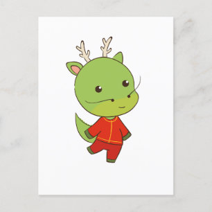 Lunar New Year of Dragon Zodiac Animal Briefkaart