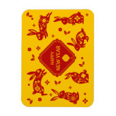 Lunar New Year of Rabbit 2023 Zodiac Animal Magneet (Verticaal)