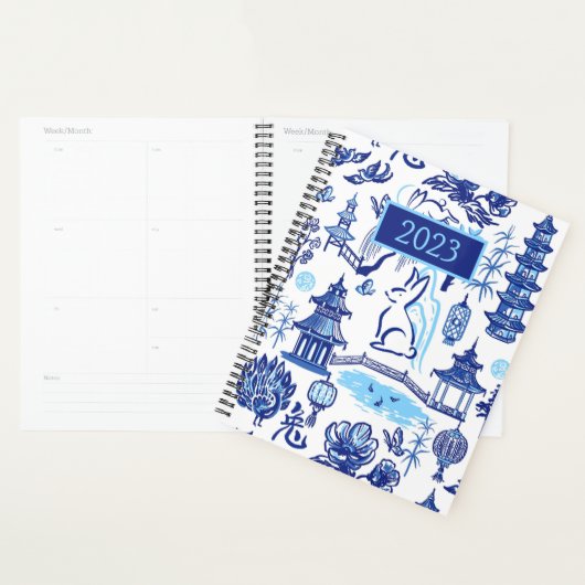 Lunar New Year Rabbit Chinoiserie Planner (Display)