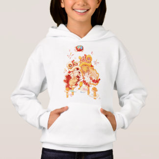 Lunar Nieuwjaar Leeuw Dans Vrouwen Hoodie