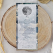 Lunar Night Sky Wedding Menu