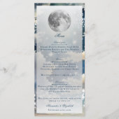 Lunar Night Sky Wedding Menu (Voorkant)