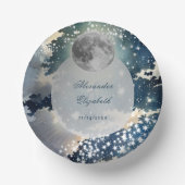 Lunar Night Sky Wedding Papieren Kommen (Voorkant)