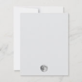 Lunar Night Sky Wedding RSVP Kaartje (Achterkant)