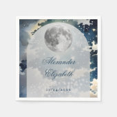 Lunar Night Sky Wedding Servet (Voorkant)