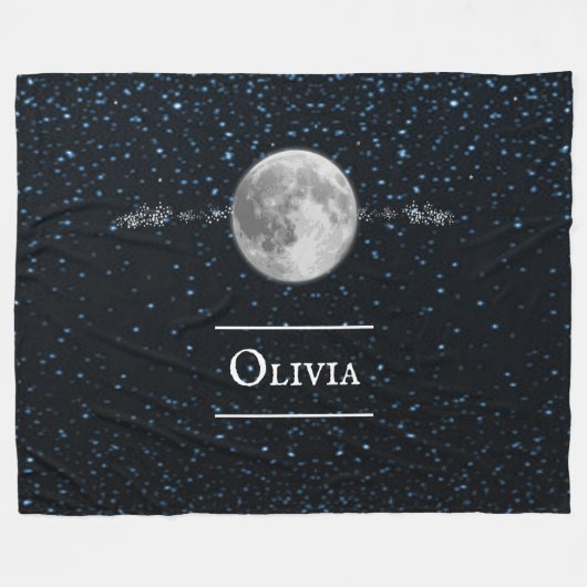 Lunar Personalized Fleece Blanket (Voorkant (Horizontaal))