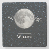 Lunar Personalized Stone Onderzetter (Voorkant)