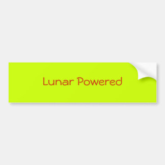 Lunar Powered Bumpersticker