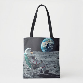 Lunar Relaxation Astronaut Canvas tas