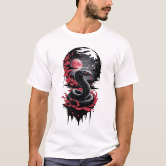 Lunar Serpent – Bewaker van de Bloedmaan T-shirt
