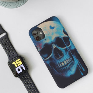 Lunar Skull Drip - Artistiek iPhone 11 Hoesje
