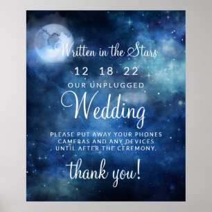 Lunar Sky Full Moon Unplugged Weddenbout Poster