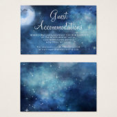 Lunar Sky Moon Guest Accommodaties Trouwen Visitekaartje (Voorkant /achterkant)