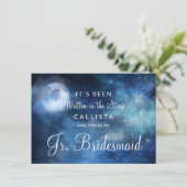 Lunar Sky Moon Wees Mijn Junior Bruidsmeisje Voors (Staand voorkant)