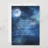 Lunar Sky Pleine lune Stars Mariage Amour et Merci (Dos)