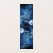 Lunar Sky Pleine lune Stars Mariage programme de c (Outside Unfolded)