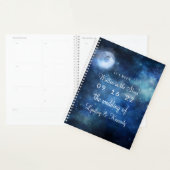 Lunar Sky Volle Maan Celestial Galaxy Trouwplannen Planner (Display)