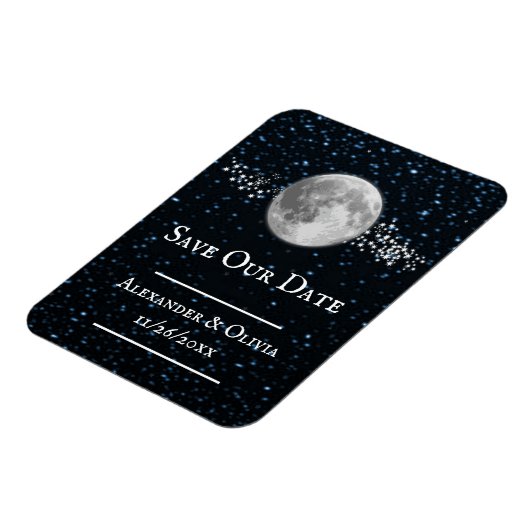 Lunar sparen de Datum Magnet Magneet (Linkerzijde)