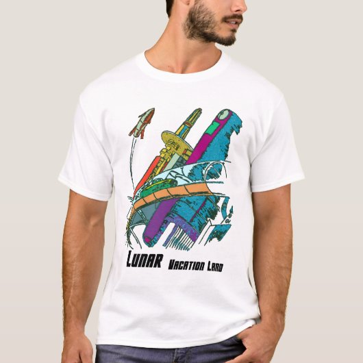 Lunar Vacation Land T-shirt (Voorkant)