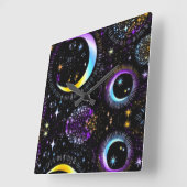 Lunar Vierkante Klok (Hoek)