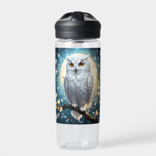 Lunar Vigil: De witte sneeuwuil Waterfles