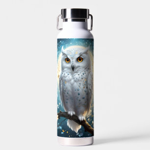 Lunar Vigil: De witte sneeuwuil Waterfles