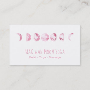 *~* Lunar Wan Wax Full Pink Moon Phases Luna Visitekaartje