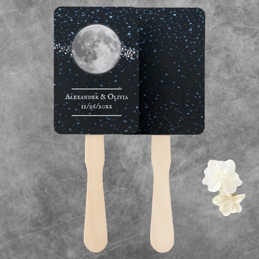 Lunar Wedding Favor Hand Fan Handwaaier