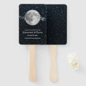 Lunar Wedding Favor Hand Fan Handwaaier (Voorkant en achterkant)