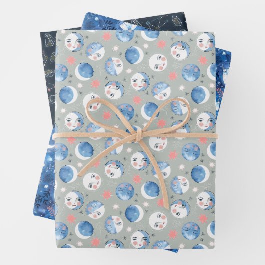 Lunar Witch Set van 3 Inpakpapier Vel (In situ)