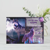 Lunar wolf kaart (Staand voorkant)