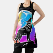 Lunar Wolf Serenade Design Schort (Insitu)