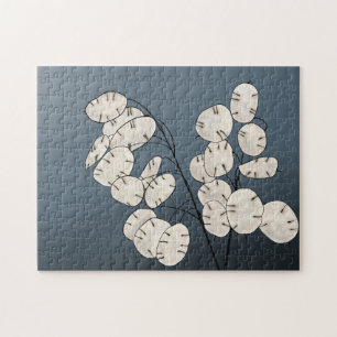 Lunaria Silver Dollar Money Plant Art afdrukken Legpuzzel