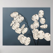 Lunaria Silver Dollar Money Plant Print (Voorkant)