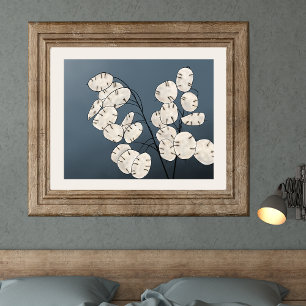 Lunaria Silver Dollar Money Plant Print