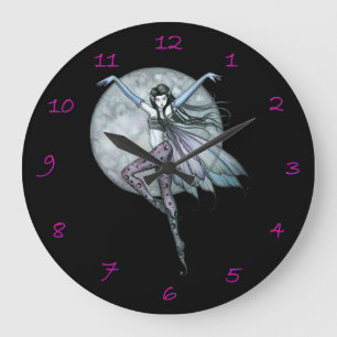 Luna's Ascent Sfeervolle Kunstklok Grote Klok