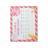 Luna's Chore Chart Notitieblok (Gedraaid)