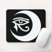 LunaSees Logo Mousepad (wit/zwart oog) Muismat (Met muis)