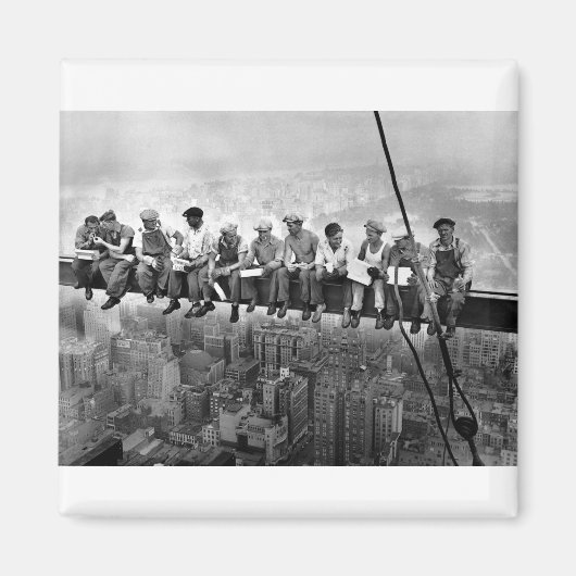 Lunch atop a Skyscraper 1932 Magneet (Voorkant)