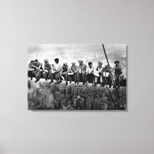 Lunch Atop A Skyscraper 1932 NYC Ironwerkers Canvas Afdruk