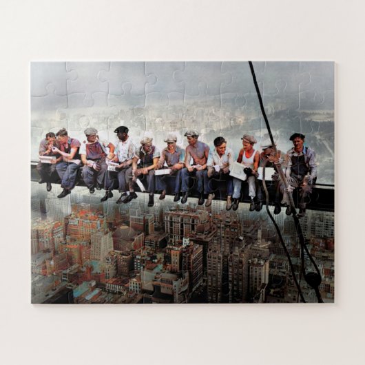 Lunch Atop A Skyscraper C1932 Kleur Redux Legpuzzel (Horizontaal)