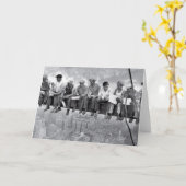 Lunch Atop A Skyscraper Kaart (Gele Bloem)