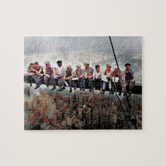 Lunch Atop  A Wolkenkrabber C1932 Kleur Redux Legpuzzel