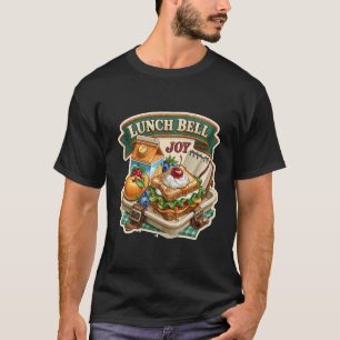 Lunch Bel Vreugde Grappige School Lunchbox Sandwic T-shirt